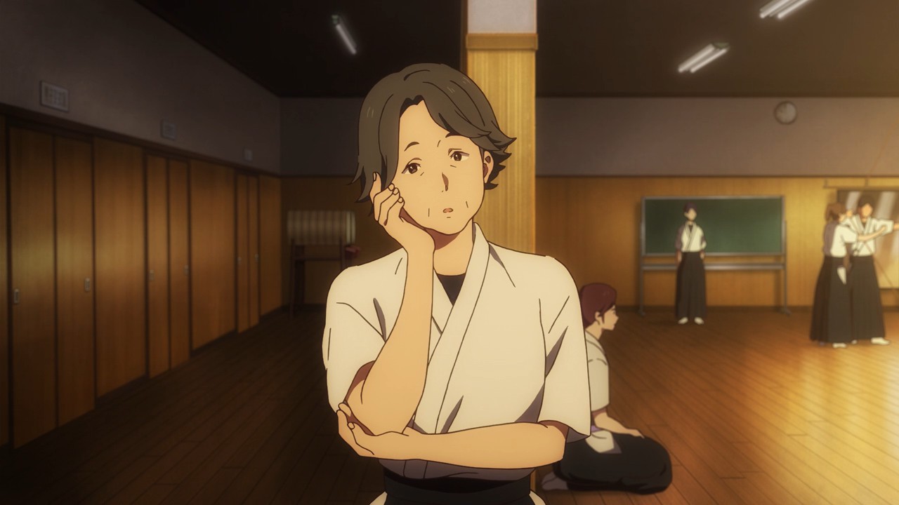 Anime tsurune: chaveiro kazemai, personagem Koukou, kyuudoubu