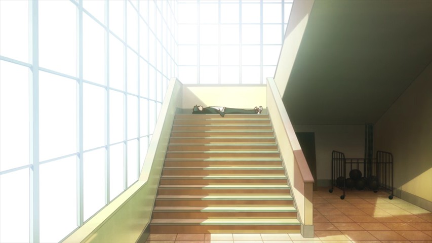 KREA - “a disorienting white hallway and stairwell with many doors,  confusing, creepy, eerie, doors, stairs, dimensions, MC Escher  architecture, anime style, detailed background”
