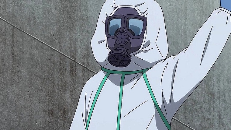 Download 4K Anime IPhone Mysterious Man with Gas Mask Wallpaper |  Wallpapers.com