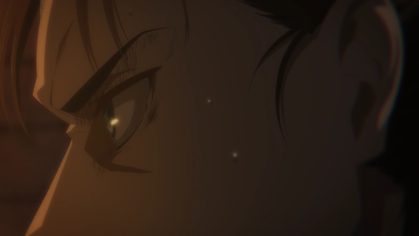 Mikasa mostra o símbolo da família Azumabito - Shingeki no Kyojin 4  Temporada Episódio 10 