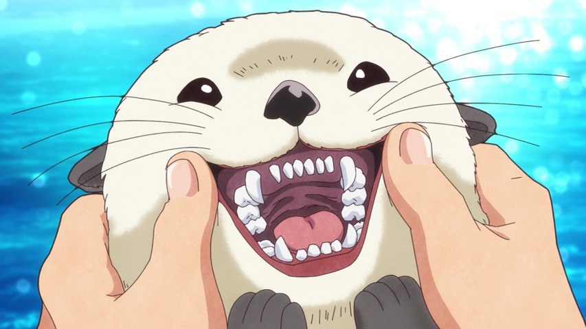 Cute Otter Anime Anime Style Giant River Otter' Men's T-Shirt | Spreadshirt