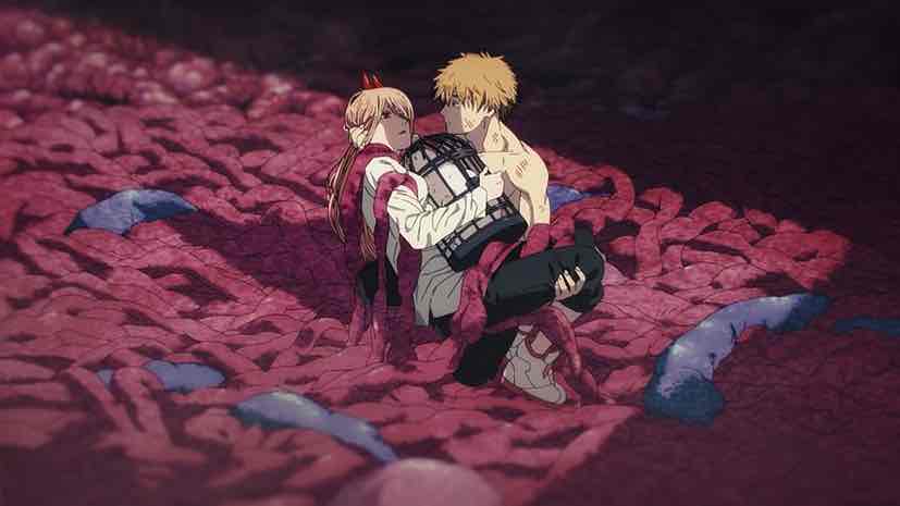 FAKE BLOOD⚠️ Chainsaw Man Episode 8 fight Scene #chainsawman #anime #a