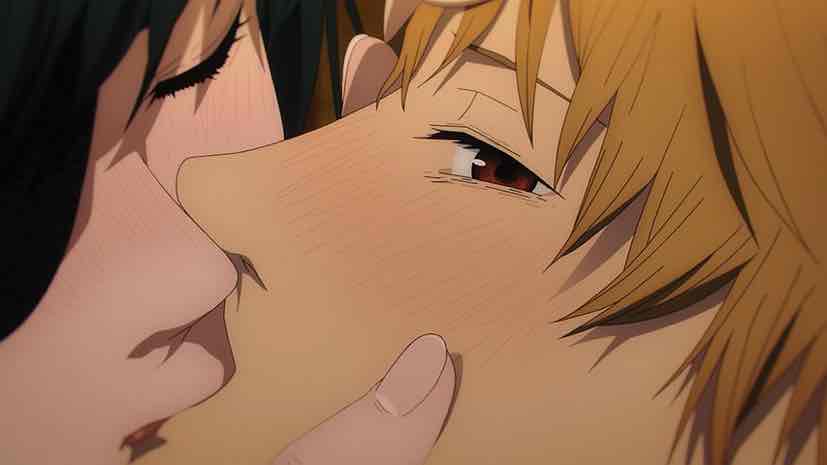 Denji First Kiss With Himeno - Chainsaw Man Episode 7