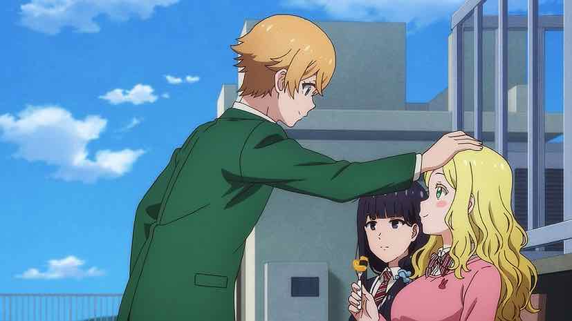 Anime Centre - Title: Tomo-chan wa Onnanoko! Episode 1 When Jun and Tomo  have a pretty much romantic aiaigasa scene while Tatsumi going through a  great ordeal with Gundou-san. 🤣 - Riniann