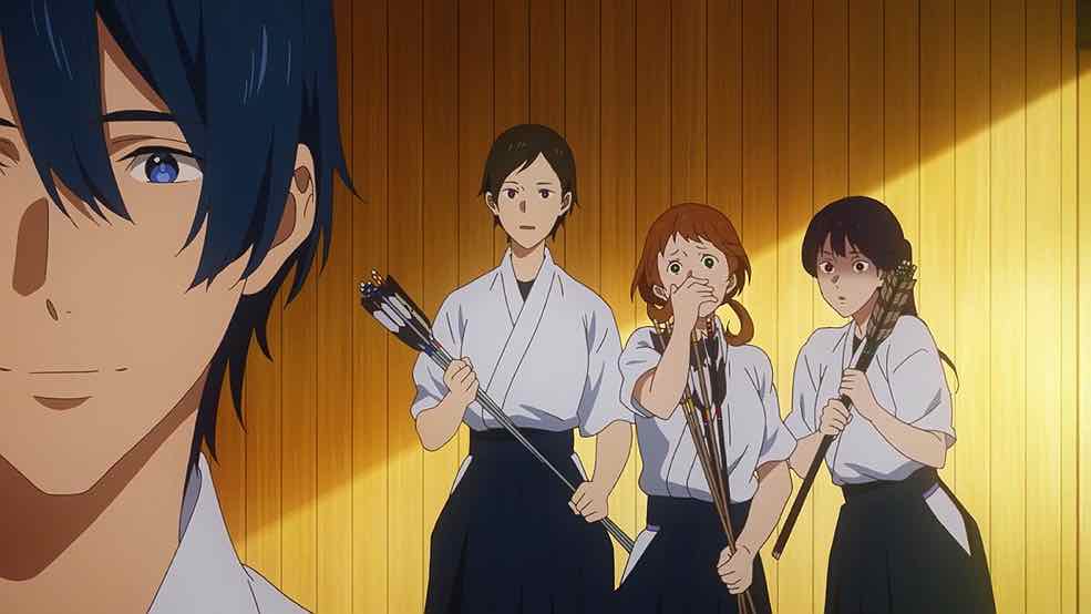 Anime Centre - Title: Tsurune - Tsunagari no Issha - Episode 1 The  characters, the OST and the animation. . . . . What a superb pilot episode!  ~ SenpaiLance Join our Group: Anime Centre