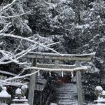 Kyoto, Hachi Jinja, Snow, Japan